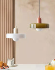 Bauhaus Colored Glass Pendant Lamp