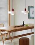 Bauhaus Colored Glass Pendant Lamp