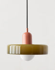 Bauhaus Colored Glass Pendant Lamp