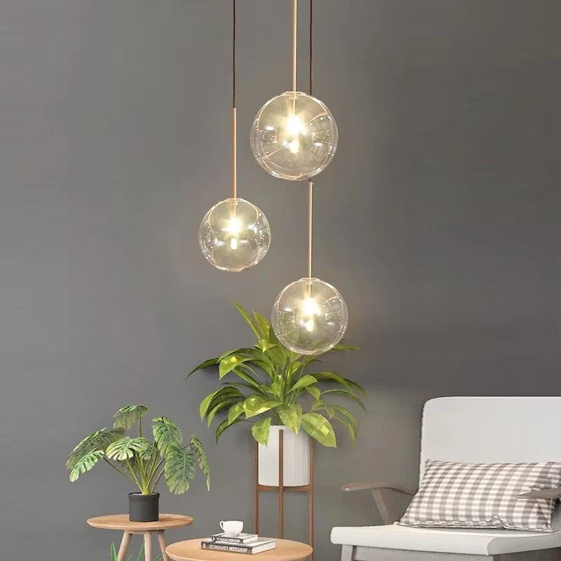 Glass Bubble Pendant Light