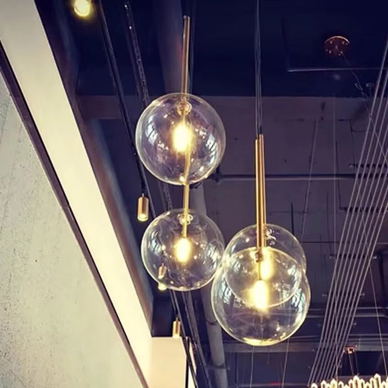 Glass Bubble Pendant Light