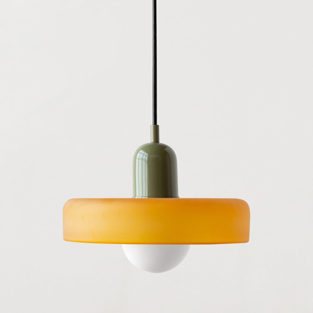 Bauhaus Colored Glass Pendant Lamp