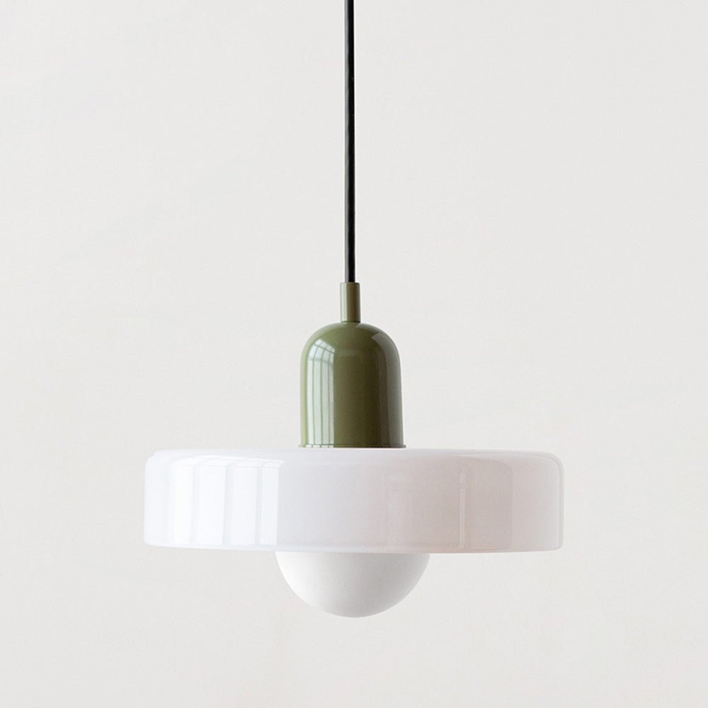 Bauhaus Colored Glass Pendant Lamp