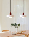 Bauhaus Colored Glass Pendant Lamp