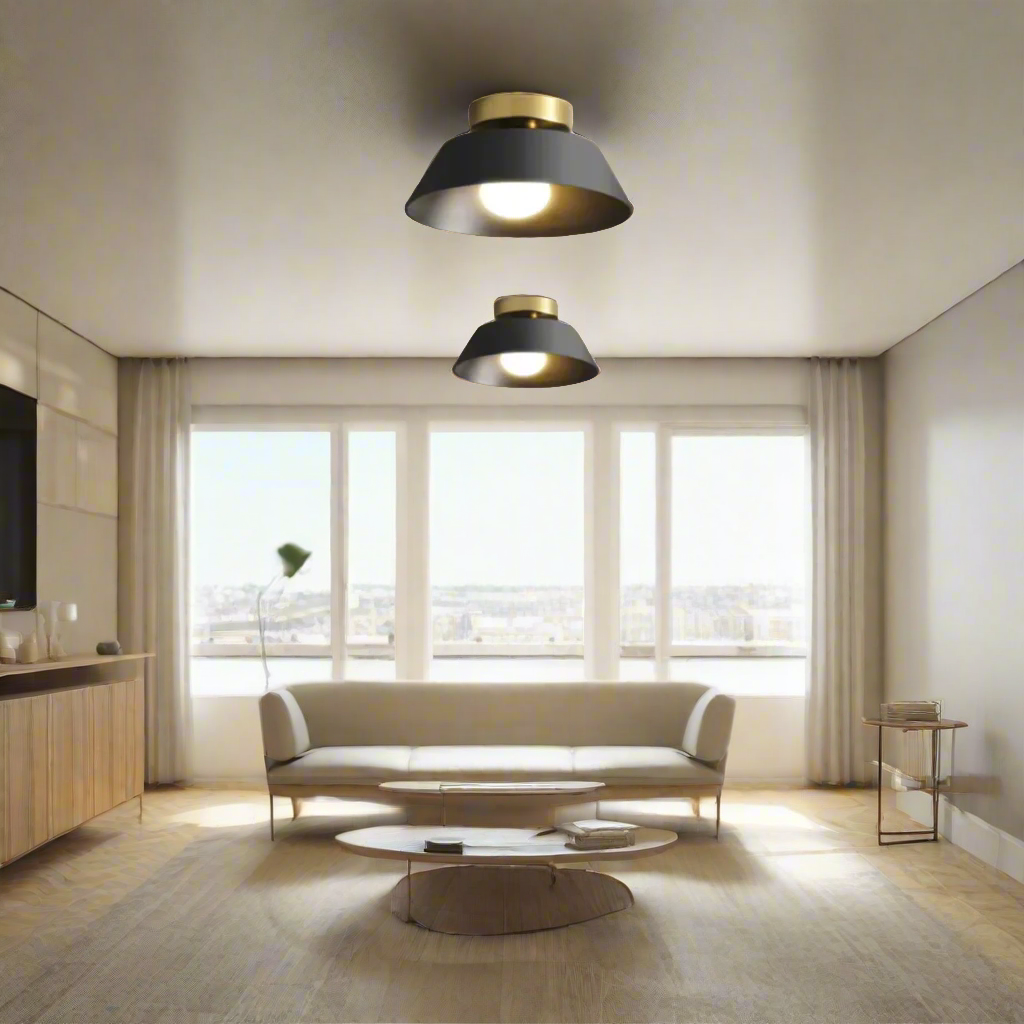Amber Glow Ceiling Light