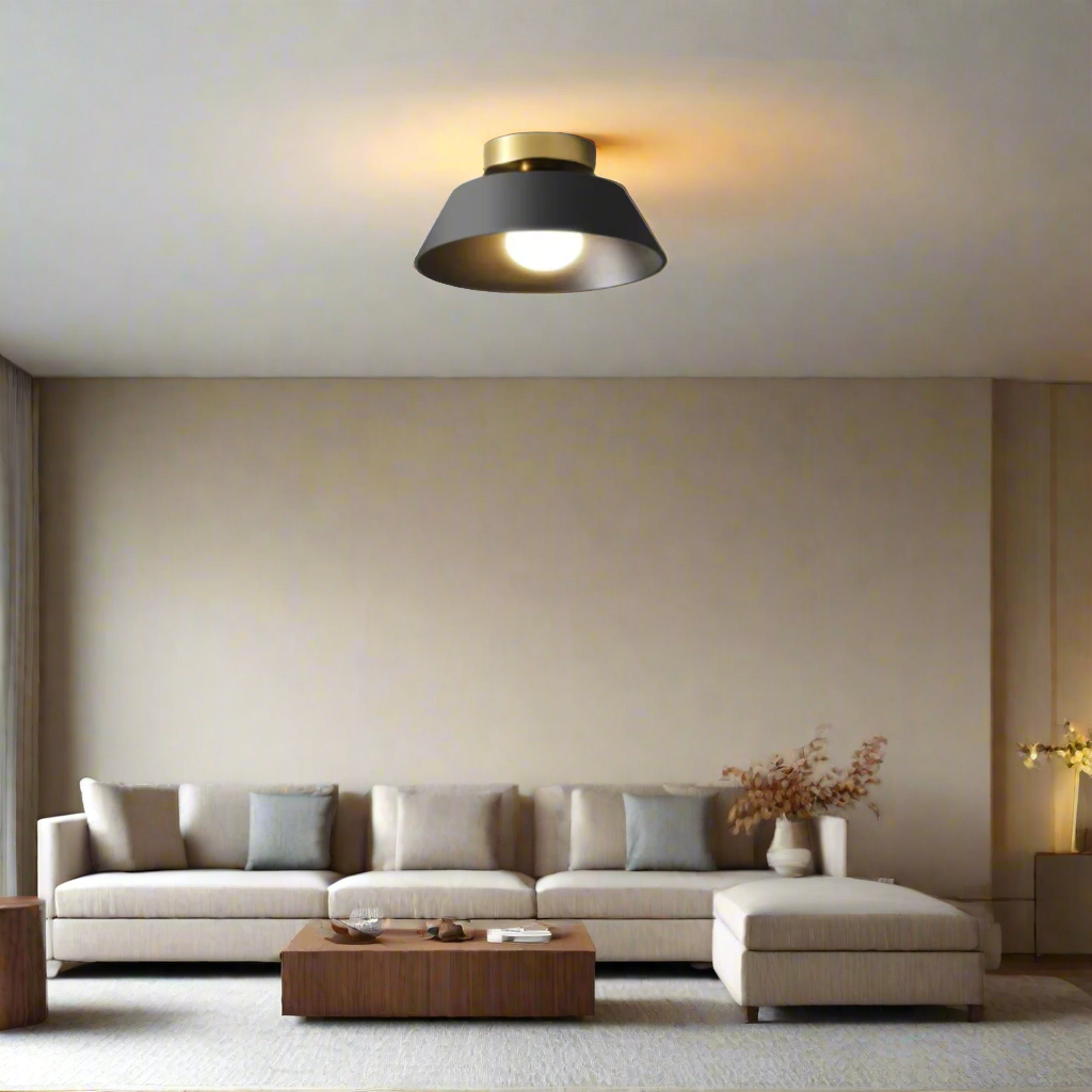 Amber Glow Ceiling Light