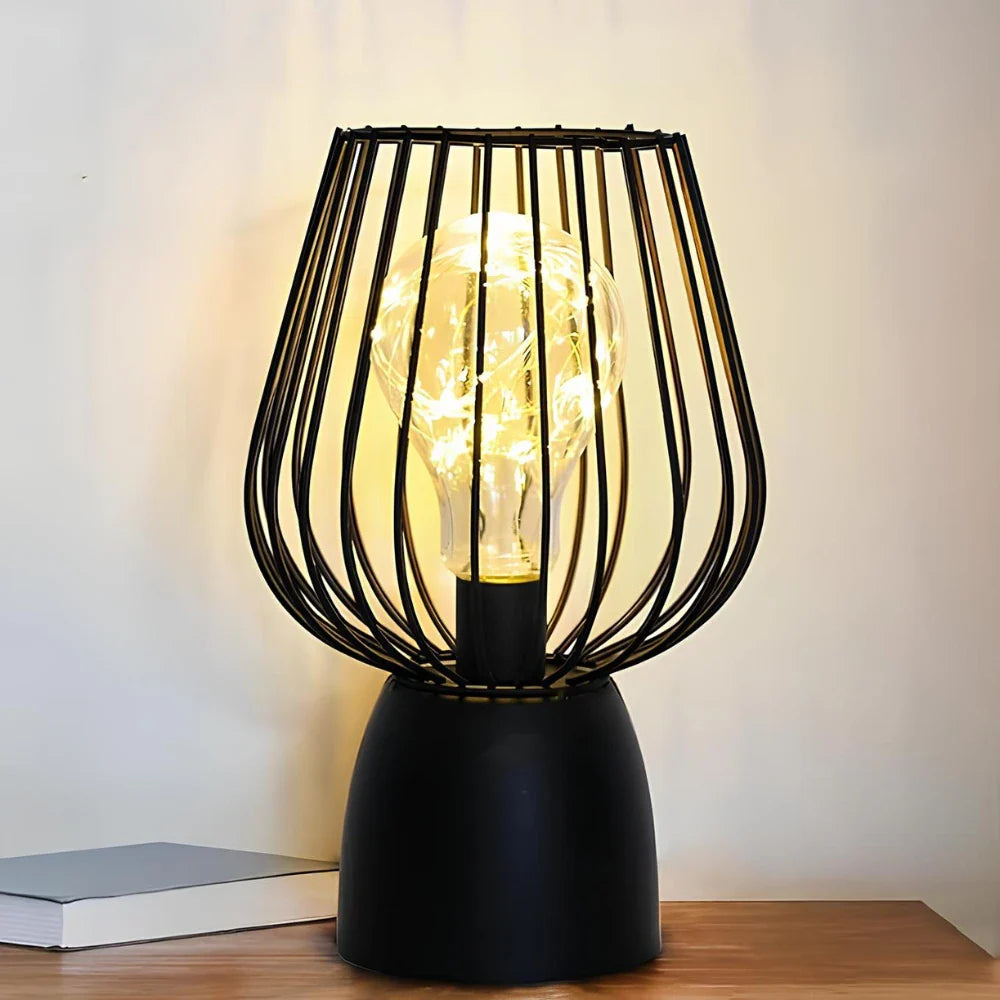 Strahlende Eisenlampe