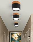 Ästhetische Holzdecklampe